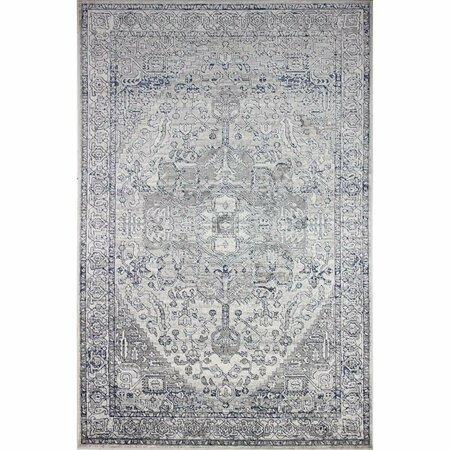 BASHIAN 5 ft. 1 in. x 7 ft. 6 in. Sevilla Collection Polypropylene & Polyester Power Loom Area Rug Beige S234-BE-5X7.6-SV2003
